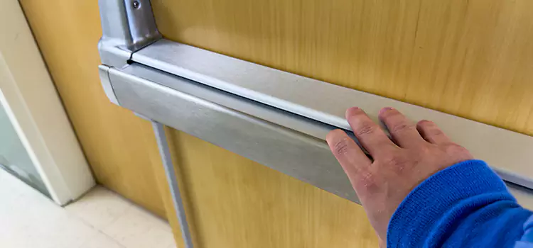 Installing a Push Bar on a Door Franklin